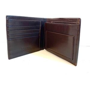 Vintage GIUGIARO DESIGN Brown Leather Wallet RARE Made in Italy - NWOB